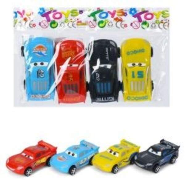 Набір машинок 546-7S (96шт) ТЧ, інерц, 4шт, 8см, у пакеті, 20,5-13-3см (шт)