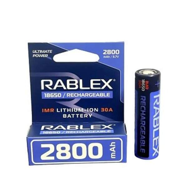 Rablex  Li-lon 18650 IMR (високотоковий) 30A 2800 bulk (шт)
