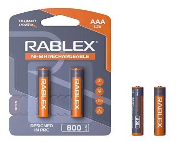 Акум.Rablex HR03 800mAh blister/2pcs/24/240 (шт)