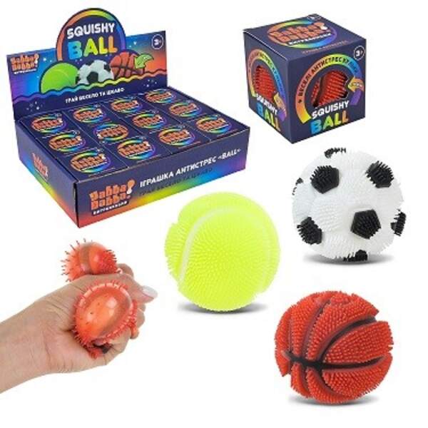 Антистрес YabbaDabba арт. YD2546 (288шт) наповнювач PVA 7см 3 мікс 12шт дисплей бокс 26х18х6 см (шт)