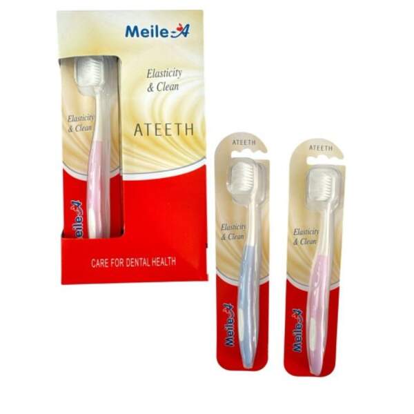 Зубна щітка зросла. з біл. щетиною на листі 1шт. 12шт в упак. №875 (576) (шт)