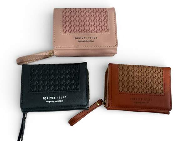 Кош. д/д та карти пвх складн. короткий 4кол. 12шт на упаковку (10.5*7.5*4)см №763-1 (240) (шт)