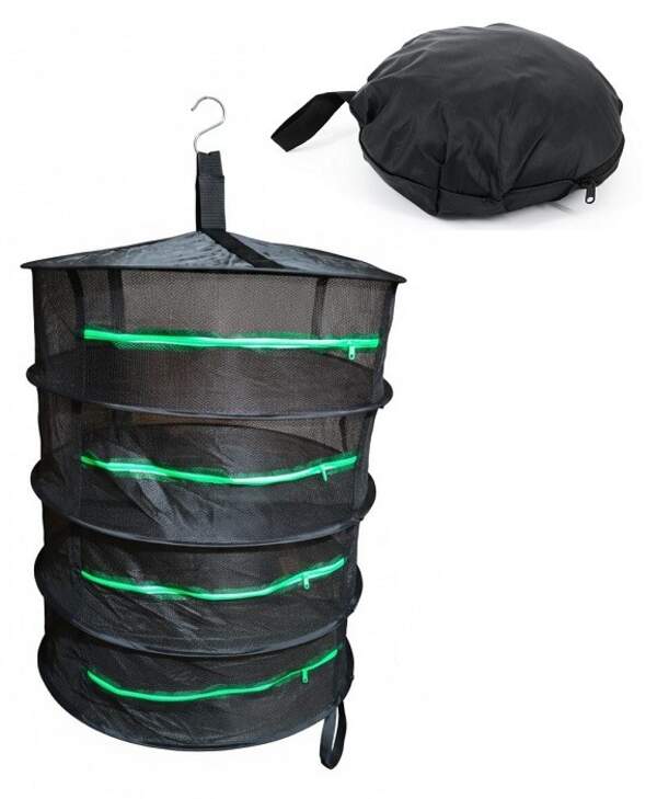 60 FDN Складна сітка сушарка на 4 полиці для сушіння риби, фруктів та грибів (шт)