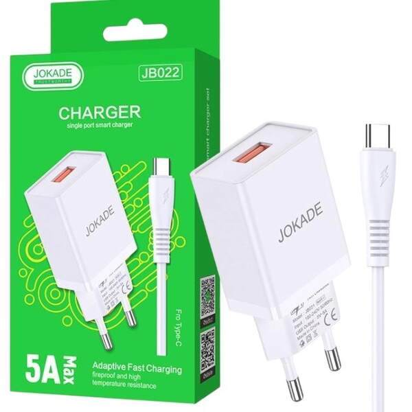 МЗП JOKADE JB022 + кабель Type-C white (шт)
