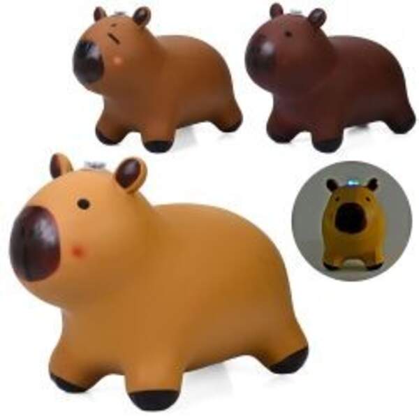 Стрибуни-тварини MS 4695 (12шт) капіра, 1400г, музика, світло, 3 кольори, бат(табл), у пакеті, 30-27 (шт)