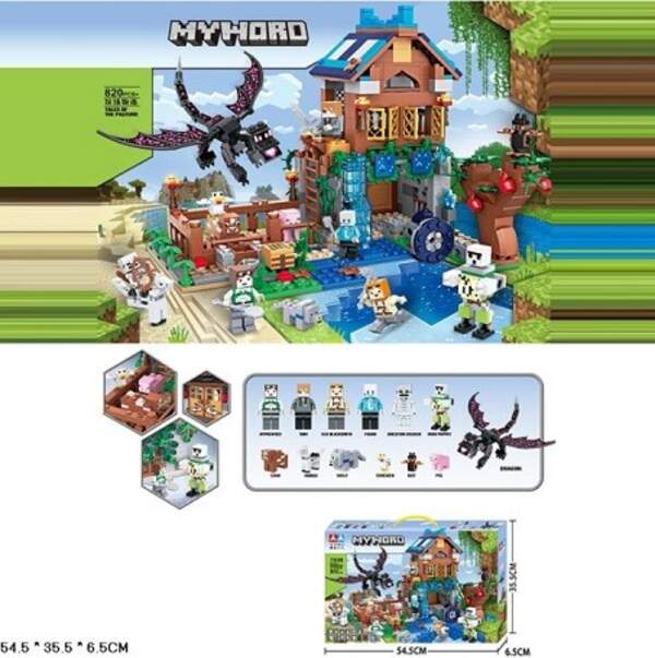 Конструктор арт. 7636 (24шт/2)   820 дет.короб. 54,5*35,5*6,5см (шт)