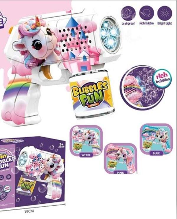 Мильні бульбашки арт. 103 (72шт)  пістолет батар. 19*15 см короб. (шт)