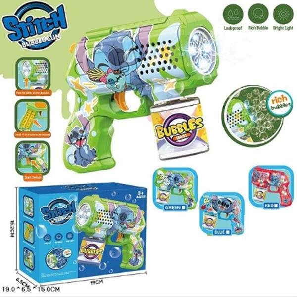 Мильні бульбашки арт. 105B (72шт)  пістолет батар. 19*15 см короб. (шт)