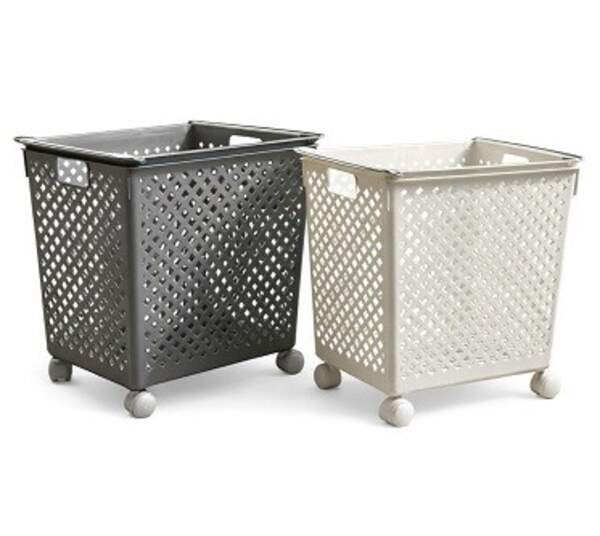 Кошик пл. (44 * 33.5 * 38) см прямокут. на колесах для зберігання іграшок та ін. предм. №713W+ (6) (шт)