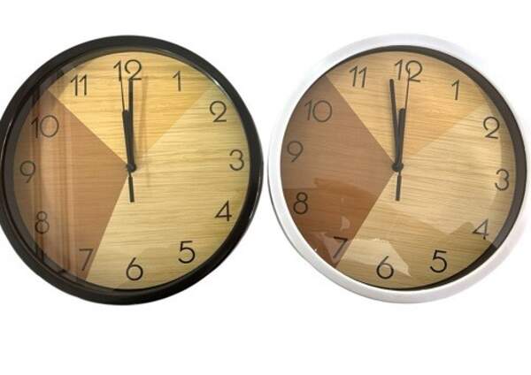 Годинники настінні круглі 24.5 см в 2 кол. безшумні №562А (40) (шт)