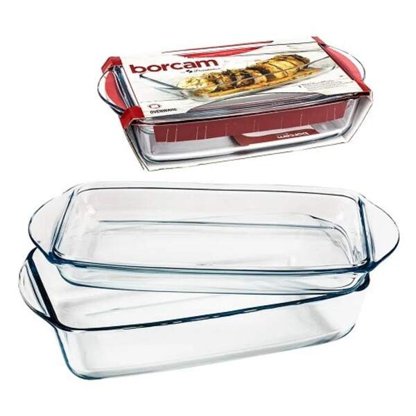 Боркам каструля/криш. прямокут. 34*19см, v-2,75+1,38л (под.уп.) 59010 (шт)