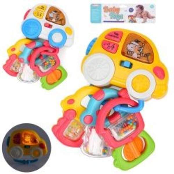 Брязкальце 8431A-2 (30шт) брелок (машина з ключами), 11-17-6см, музика, світло, 2 режими гучності, т (шт)