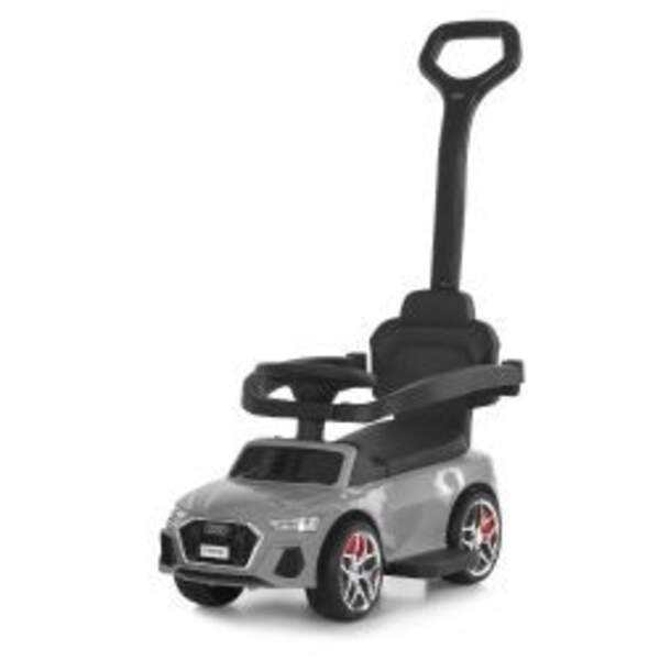 Каталка-толокар M 6254EL-11 (1шт) бат.ручка, муз, світло, шкіра, підсклянник, MP3, BLUETOOTH, сірий (шт)