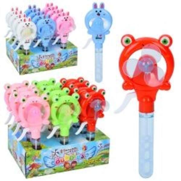 Мильні бульбашки 1100G-C (96шт) 2в1 (меч, вентилятор-механічний), 24,5см, 2 види дисплеїв (зайчик, ж (шт)