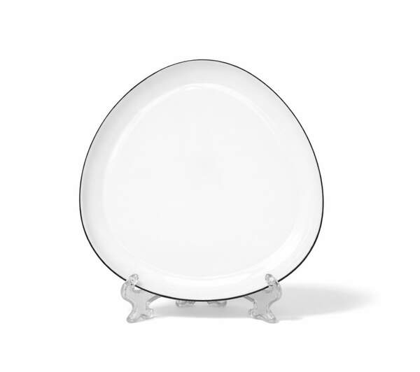 Тарілка 8' , чорний кант 30176-00 (шт)