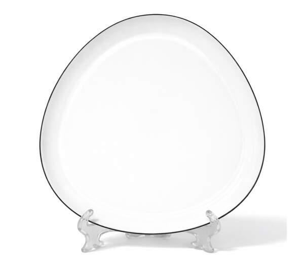 Тарілка 12' ,  чорний кант 30178-00 (шт)