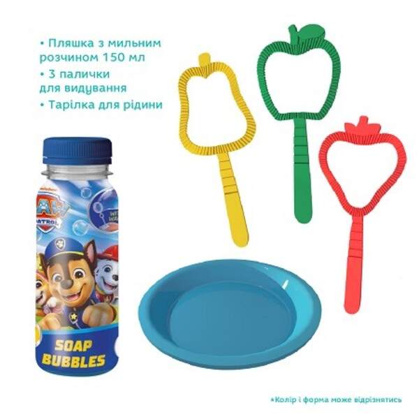 200732 Набір ароматичних мильних бульбашок «Paw Patrol». Об’єм 150 мл (шт)