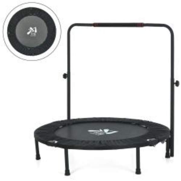Батут MS 3383-8 (1шт) діаметр 100см, висота 22см, пружини 24шт, ніжки 6шт, ручка (4 положення, min96 (шт)