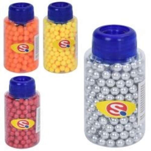 Кулі SQU-047 (360шт) пластик, 4 кольори, в колбі, 7,5-4-4см (шт)