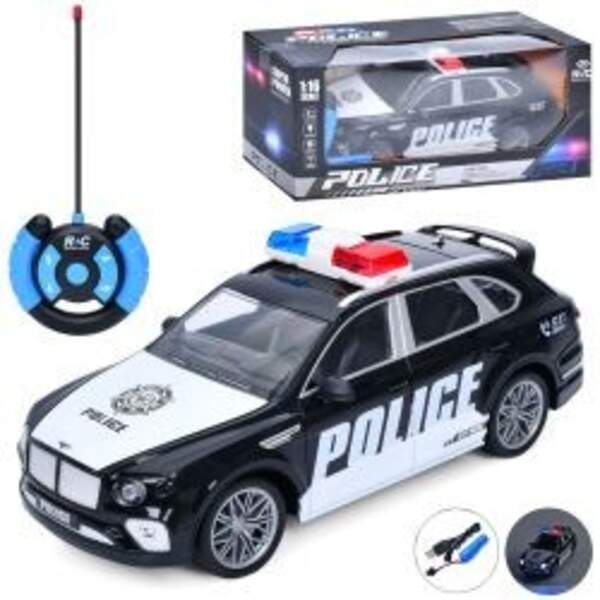 Машина T9008B (9шт) р/к, акум, поліція, 26см, 1:16, звук, світло, гумові колеса, USBзарядне, в кор-ц (шт)