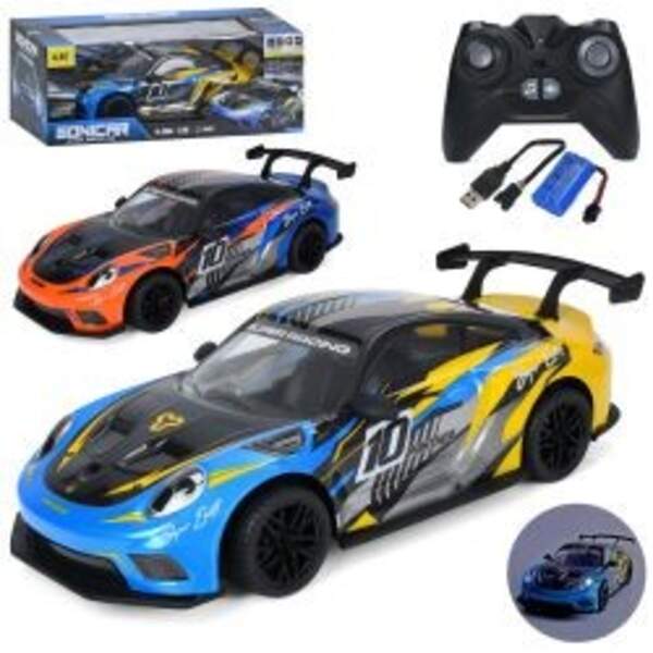 Машина UJ99-P802 (6шт) р/к2,4G, акум, гоночна, 47,5см, 1:8, музика, звук, світло, корпус не б'ється, (шт)