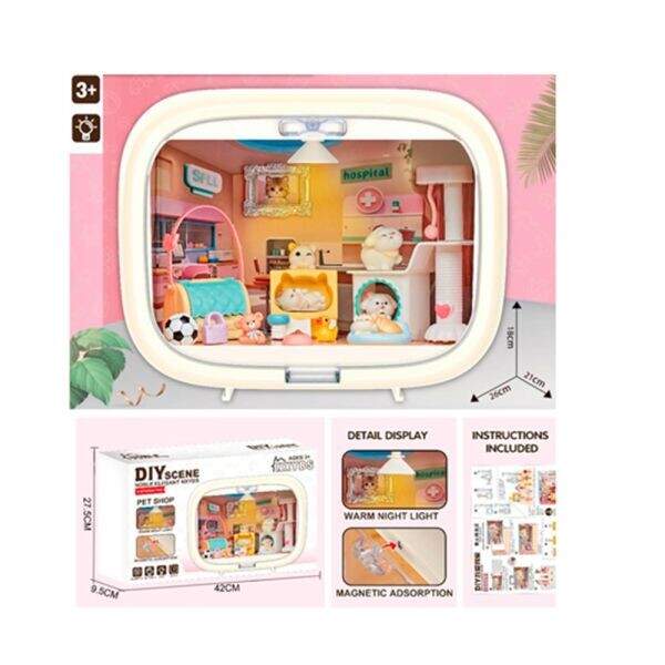 Меблі 2027-123 (8шт) 25-14-в20см, кімната, світло, тварини, на бат-ці, в кор-ці, 42-26-10см (шт)