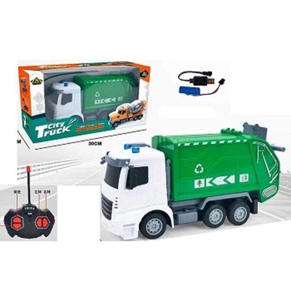 Сміттєвоз 3010-6 (12шт) р/к, акум, 27см, світло, рухливі деталі, гумові колеса, USBзарядне, в кор-ці (шт)