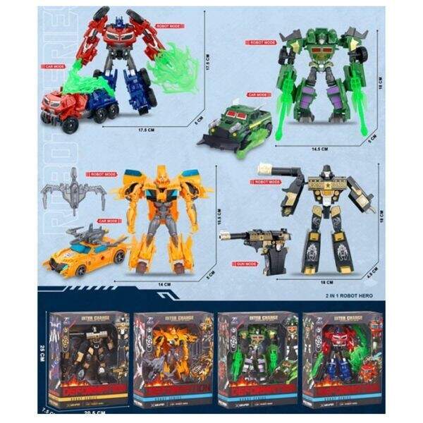 Трансформер 8816-100 (24шт) TF, 15см, 4 види (робот+пістолет, 3види-робот+транспорт), в кор-ці, 20,5 (шт)