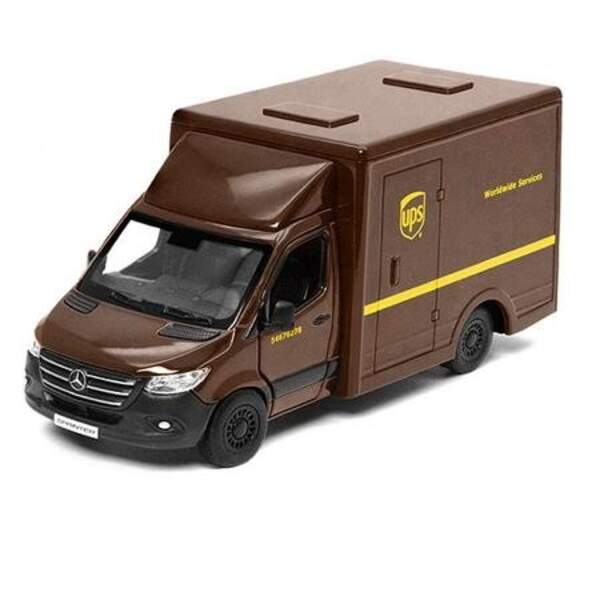 Модель легкова MERCEDES-BENZ Sprinter (UPS Edition) 5'' KT5476W  метал.інерц.відкр.дв.кор./96/ (шт)
