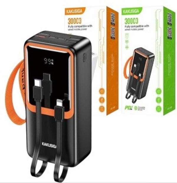 Акумулятори електричні, Powerbank Kakusiga 1090 50000 mAh чорний (шт)