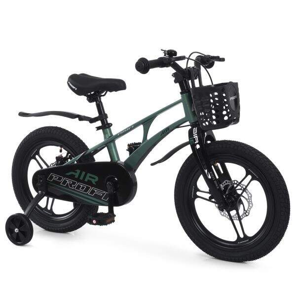 Велосипед дитячий PROF1 AIR PRO 16д. MB 161059 dark green (1шт) SKD75,магнез.рама,вилка,обод,перед/з (шт)
