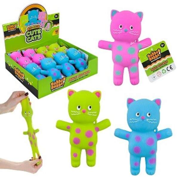 Антистрес YabbaDabba арт. YD2625 (48шт) коти з піском 14см 12шт дисплей бокс 26*23*7см (шт)