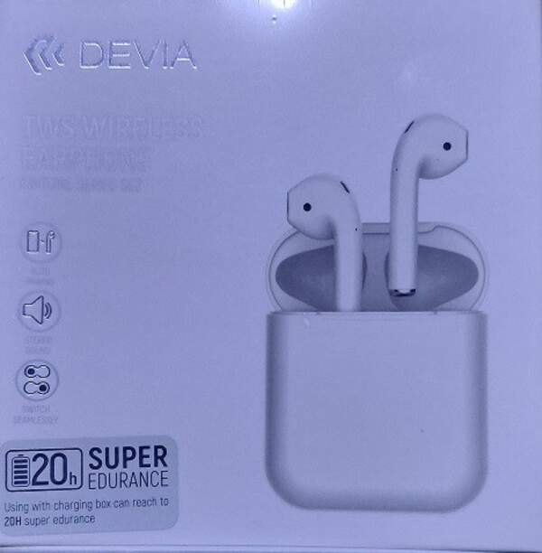 Навушники Devia Kintone TWS wireless earphone  (SE) (EM053) White (шт)