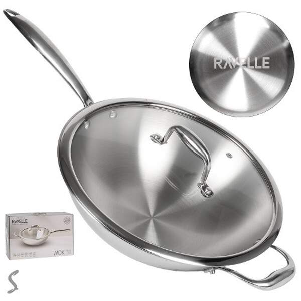 Сковорода WOK d28см інд. дно з кришкою R38373 (6шт) (шт)