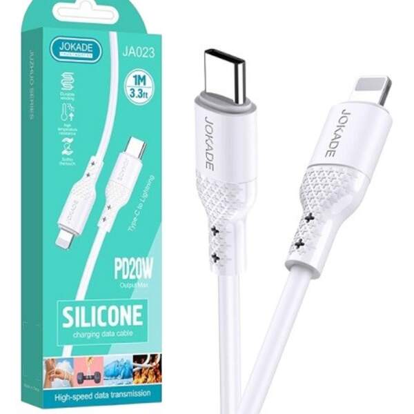 Кабель JOKADE JA023 PD20W (1 meter) (Type-C to Lightning) white (шт)