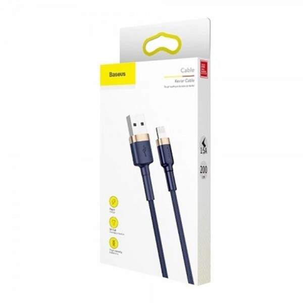Кабель Baseus Cafule Cable USB for IP 1.5A 2 м Gold/Blue (CALKLF-CV3) (шт)