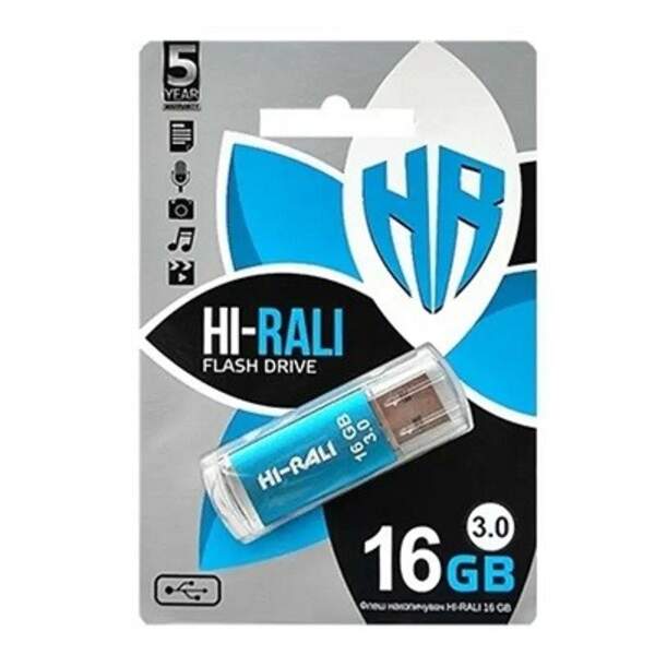 Usb флеш Hi-Rali 16Gb Rocket  Blue (шт)