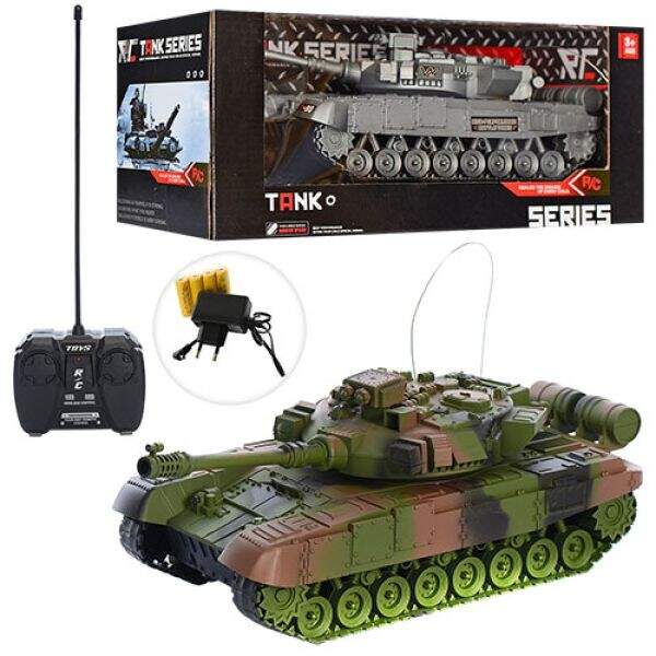 Танк XJ13-A (24шт) р/к, акум, 30см, звук, світло, рухомий корпус, 2 види, в кор-ці, 34,5-14,5-15см (шт)