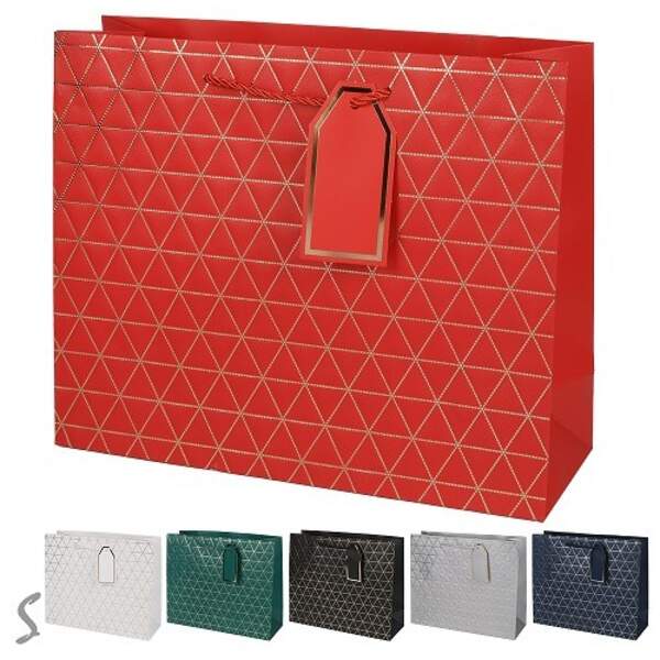Пакет подарунковий паперовий M "Geometry" 26*32*10см R97047-M (300шт) (шт)
