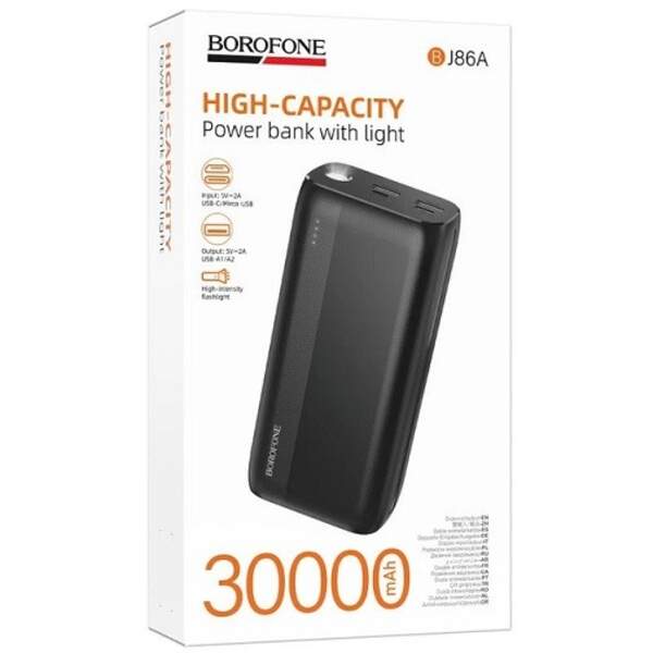 Power Bank Borofone BJ86A Victoria 30000mAh Black (шт)