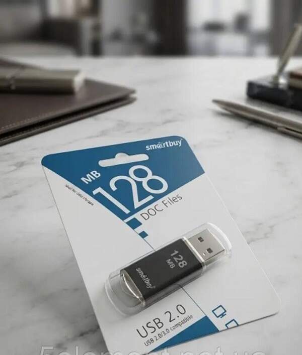 Карта пам*яті Smartbuy DOC Files 128 MB V-CUT 2.0 Black (SB128MBVC-K) (шт)