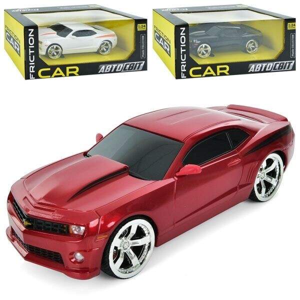 Машина AS-3014 (18шт) АвтоСвіт, 1:24, CAMARO, інерц, 20см,гумові колеса, 3 кольори, в кор-ці, 27-11, (шт)