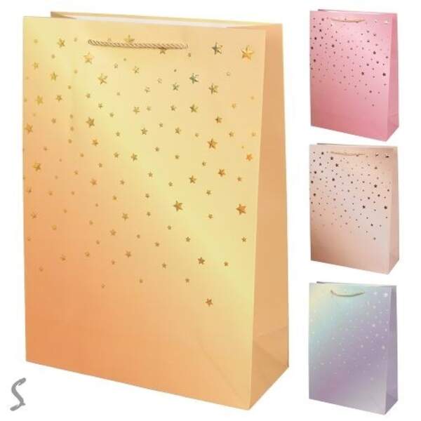 Пакет подарунковий паперовий L "Stars" 30*41*12см R98707-L (360шт) (шт)