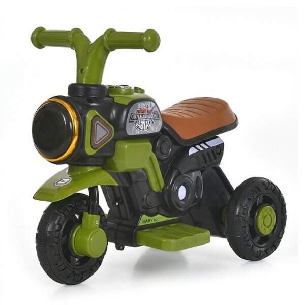 Мотоцикл M 6361-5 (1шт) 3 кол., 1*6V4,5AH, 1мотор 25W, MP3, BLUETOOTH, USB, музика, світло, зелений (шт)