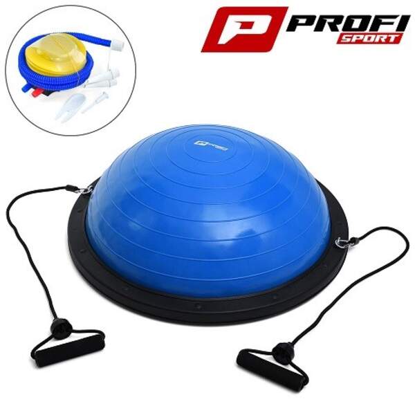 Спортивний інвентар MS 2609-1 Blue (1шт) баланс.платформа, босу, діам.60см,еспандер,насос,синій,кор (шт)