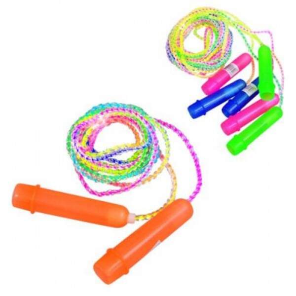 Скакалка MS 0183 (600шт) 265см, мотузка гума, пластик.ручки, 4 кольори, 278см (шт.)