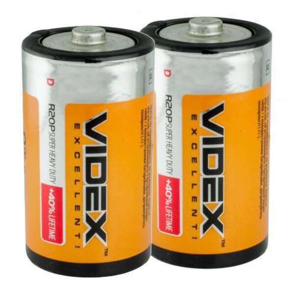 батарейка  Videx  R20 /2 teh/288 (шт.)