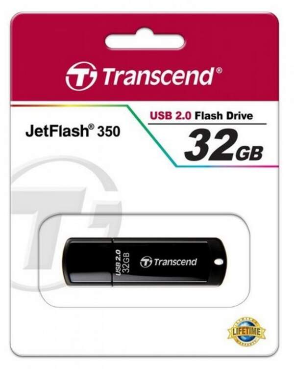 flash   transend  32gb  Jet Flash 350 2.0 black (шт.)
