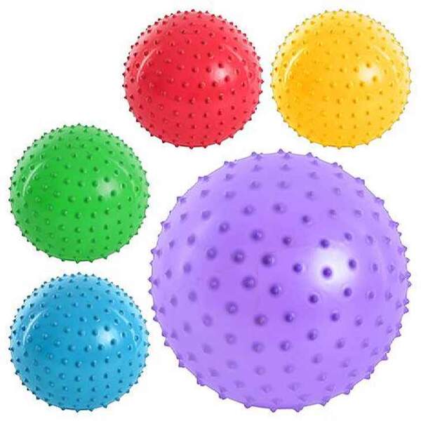 М'яч масажний MS 0023 (250шт) 8 дюймів, ПВХ, 70г, 5 кольорів (шт.)