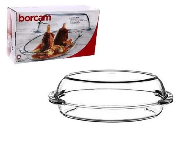 Боркам каструля/криш. овал 34*20см, v-1,8+2,8л (под.уп.) 59052 (шт.)